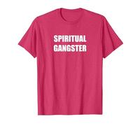 Gángster Espiritual Camiseta, Hombre, Rojo Jaspeado, S