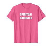 Gángster Espiritual Camiseta, Hombre, Rosa Jaspeado, XXL