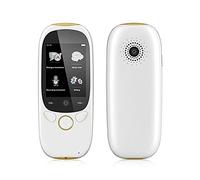 GANGUIO K1 Traductor de voz con pantalla de 2.0 pulgadas Smart Business Travel AI Translation Machine 512 MB+4 GB 45 idiomas traductor (blanco) Hello Yearn for