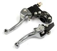 gangxiao Palanca De Embrague De Freno para SDG YCF SSR CRF XR KLX Motocicletas Palancas Embrague Freno Extensibles Universales Plegables 22 Mm Motocross Pit Bike Cross(Titanium)