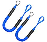 GANGXUN Amarre con línea de muelle elástico de 3 pies, paquete de 2 accesorios esenciales para diversas embarcaciones integradas, kayak, embarcaciones, SeaDoo, moto acuática, pontón, canoa, lancha