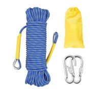 Gangying 12mm Cuerda de Escalada 20m al Aire Libre Cuerda de Escalada estática de Cuerda de Seguridad Escalada Cuerda de Escape con 2 mosquetones para Fuego Alpinismo Camping