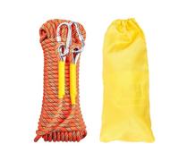 Gangying Cuerda de Escalada 20m al Aire Libre Estática de 10mm Cuerda de Seguridad Escalada de Escape con 2 Mosquetones para Fuego Alpinismo Camping