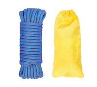 Gangying Cuerda de Escalada de 12 mm, Cuerda Estática de Rescate a Gran Altitud de 50m, Paracaídas, Campamento al Aire Libre, Montañismo, Deportes Acuáticos, Buena Resistencia al Desgaste