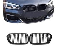 Gangying F20 F21 Rejilla de radiador para BMW Serie 1 F20 F21 Parrilla Negro riñones Negra Serie 1 F20 F21 Rejilla Doble 2015 2016 2017 2018