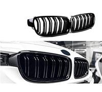 Gangying F30 F31 Rejilla De Radiador para BMW Serie 3 F30 F31 Rejilla Frontal F30 Doble Puente Deportiva Negro Brillante Accesorios Serie 3 F30 2012-2018