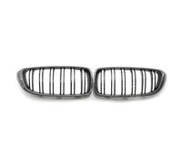 Gangying Rejilla Para BMW Para M3 Para M4 Serie 4 F32 F33 F36 F80 F82 13-19 Accesorios De Doble Lama En Negro Brillante(Carbon Look)