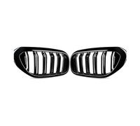 Gangying Rejilla Para BMW Serie 5 G30 G31 520i 530i 540i 2017-2020 Parrilla De Riñón De Doble Listón En Negro Brillante(Glossy Black)