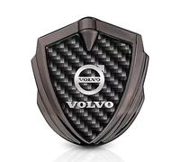 GaNkas Pegatina 3D Metal para Coche para Volvo XC60 XC40 S90 S60 Pegatinas Decorativas con Estilo Escudo Personalizado Accesorios con Logotipo para Coche,Black Style