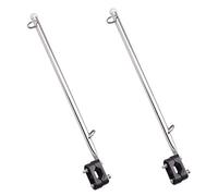 GANMEI 2 x 14 pulgadas soporte acero inoxidable 7/8 pulgadas carril de 1 pulgada montaje para barco/yate