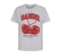 Ganni - T-Shirts - Tops - Mujer - Blanco - L -