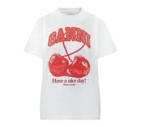 Ganni - T-Shirts - Tops - Mujer - Blanco - L -