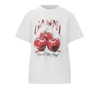 Ganni - T-Shirts - Tops - Mujer - Blanco - M -