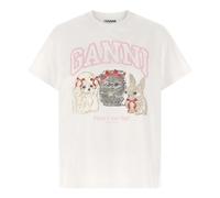 Ganni - T-Shirts - Tops - Mujer - Blanco - S -