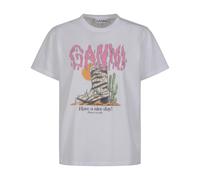 Ganni - T-Shirts - Tops - Mujer - Blanco - S -