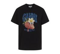 Ganni - T-Shirts - Tops - Mujer - Negro - XS -