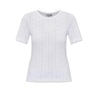Ganni - T-Shirts - Tops - Mujer - Blanco - M -