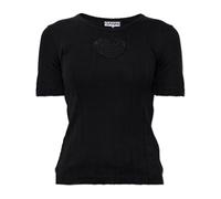 Ganni - T-Shirts - Tops - Mujer - Negro - S -
