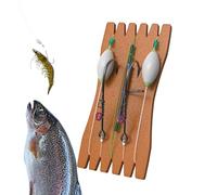 Ganno de camarones, Ganchos de camarones | Carrier de señuelos de Acero al Carbono - Ganchos de Cebo Luminoso con líneas y Pesas para la Trucha de Agua Salada de Agua Salada salmón de salmón Walleye