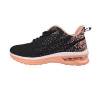 GANNOU Zapatillas Deportivas Air para Correr para Mujer, para Gimnasio, Correr, Tenis, Fitness, US5.5-10, Negro melocotón., 36 EU