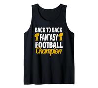 Ganó 2 Veces el Trofeo de Campeón de Fantasy Football Champions de Forma consecutiva Camiseta sin Mangas