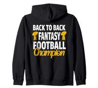 Ganó 2 Veces el Trofeo de Campeón de Fantasy Football Champions de Forma consecutiva Sudadera con Capucha