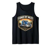 Ganó mis Millas Camionero Camionero Camionero Camión Broma Camiseta sin Mangas