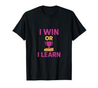 GANO O APRENDO MOTIVACIÓN AMARILLO FUCSIA Camiseta
