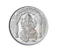 Ganpatiji Coin In Pure Silver 99.9 Religious Coin 5 Grams (Set of Coins) (1 PC)