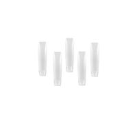Ganpub 5 PCS White 1 oz Botellas de viaje de los contenedores de pasta de dientes recargable vaco recipientes de mini mini tamao dispensadores reci