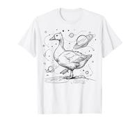 Ganso Caprichoso Explorar Espacio Planetas Estrellas Universo Desi Camiseta