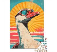 Ganso Cool Puzzle de 1000 Piezas Papel para Adultos Estilo Pop Art Retro Relajación Concentración Puzzle para Toda la Familia Decoración Regalo 52x38cm/1000pcs