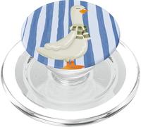 Ganso de Ganso Retro a Rayas Azul Pato superlindo pájaro Animal PopSockets PopGrip para MagSafe