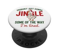 Ganso de Navidad Divertido Probablemente va a Jingle de Alguna Manera PopSockets PopGrip Adhesivo