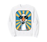 Ganso Divertido con Gafas de Sol Chistes de Animales Gansos tontos Sudadera