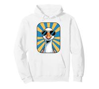 Ganso Divertido con Gafas de Sol Chistes de Animales Gansos tontos Sudadera con Capucha