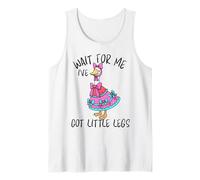 Ganso Divertido Espera por mí Tengo pequeñas piernas Gansos Camiseta sin Mangas
