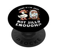 Ganso Divertido Humor Meme ¿Y si yo no Soy PopSockets PopGrip Adhesivo
