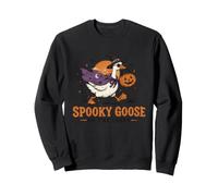 Ganso Espeluznante en la Bruja de Halloween Divertida Suelta Sudadera