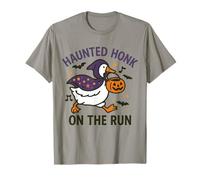 Ganso Haunted Honk On The Run Divertido Halloween Niños Camiseta