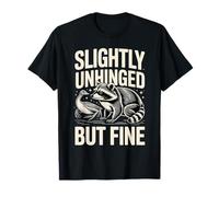 Ganso Mapache Ligeramente desquiciado Pero Fino Camiseta