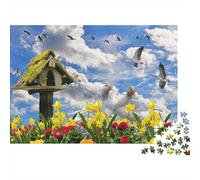 Ganso Puzzle De 1000 Piezas Animal Rompecabezas Adultos De Madera para Adultos Pintura Hobby 1000pcs (75x50cm)