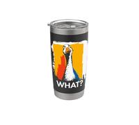 Ganso ¿Qué? Ganso Meme Ganso Divertido Dicho Animal Vaso térmico de acero inoxidable de doble pared