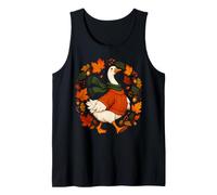 Ganso Suéter Bufanda Hojas Otoño Acogedor Camiseta sin Mangas