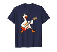 Ganso Tocando la Guitarra Eléctrica Camiseta