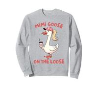 Ganso Tonto Abuela día de la Madre Mimi Ganso Suelto Sudadera