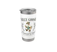 Ganso tonto en el Country Western Cowboy Social Club Vaso térmico de acero inoxidable de doble pared