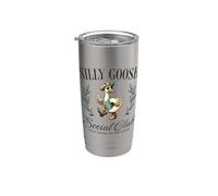 Ganso tonto en el Country Western Cowboy Social Club Vaso térmico de acero inoxidable de doble pared