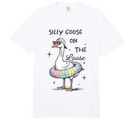 Ganso Tonto en el pájaro de Verano Divertido Suelto Comfort Colors Adult Heavyweight T-Shirt