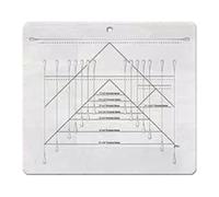 Gansos Acrílicos Gansos Fluile Replet Que - Sturdy Triangle Cutter, Child Markings | Herramienta De Costura Modelo De Capas Para Crear Edredones, Corte De Tela, Artesanía En Mis